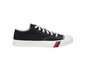 Black / White Keds Royal Lo Sneakers | 7396-ITVGP