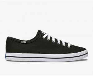 Black / White Keds Washable Kickstart Sneakers | 4297-OXPYJ