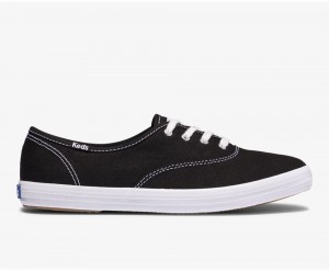 Black / White Keds x Organic Cotton Washable Champion Sneakers | 5682-KYOAL