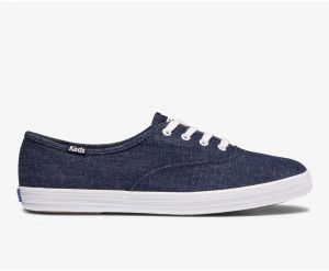 Blue Keds Champion Eco Denim Sneakers | 9103-FMNSA