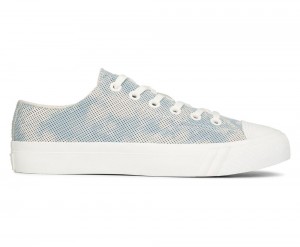 Blue Keds Royal Lo Perf Tie Dye Suede Sneakers | 7956-QEGWK