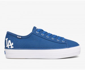 Blue Keds Triple Kick MLB Sneakers | 3961-HBAYN