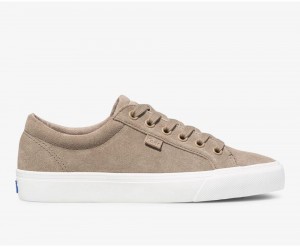 Grey Keds Jump Kick Suede Sneakers | 2073-DGWUH