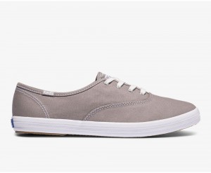 Grey Keds x Organic Cotton Washable Champion Sneakers | 8607-UCHNV