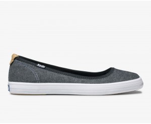 Navy Keds Bryn Chambray Slip On | 0574-NYOSZ