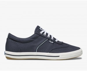 Navy Keds Courty Sneakers | 1039-PUVHS