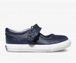 Navy Keds Ella Mary Jane Slip On | 5018-KOLQB