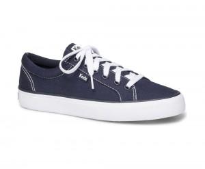 Navy Keds Jump Kick Twill Sneakers | 0928-KAQYE