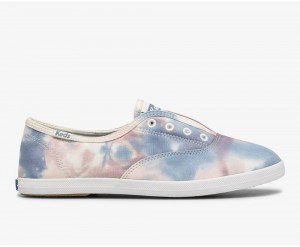 Pink / Blue Keds x Organic Cotton Chillax Washable Tie Dye Slip On | 2910-YHQZL