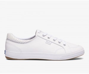 White Keds Center II Leather Sneakers | 5294-RWTIC