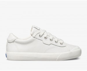 White Keds Crew Kick 75 Leather Sneakers | 3012-JISKO