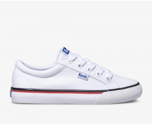 White Keds Jump Kick Canvas Sneakers | 9473-SKTCV