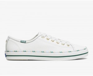 White Keds x Kate Spade New York Kickstart Leather Sport Sneakers | 8074-KVNYD