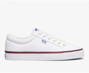 White Keds x Organic Cotton Jump Kick Sneakers | 7245-NUJYG