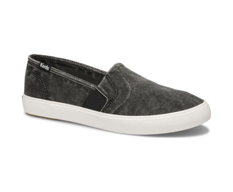 Black Keds Clipper Washed Solids Slip On | 7810-GLRES