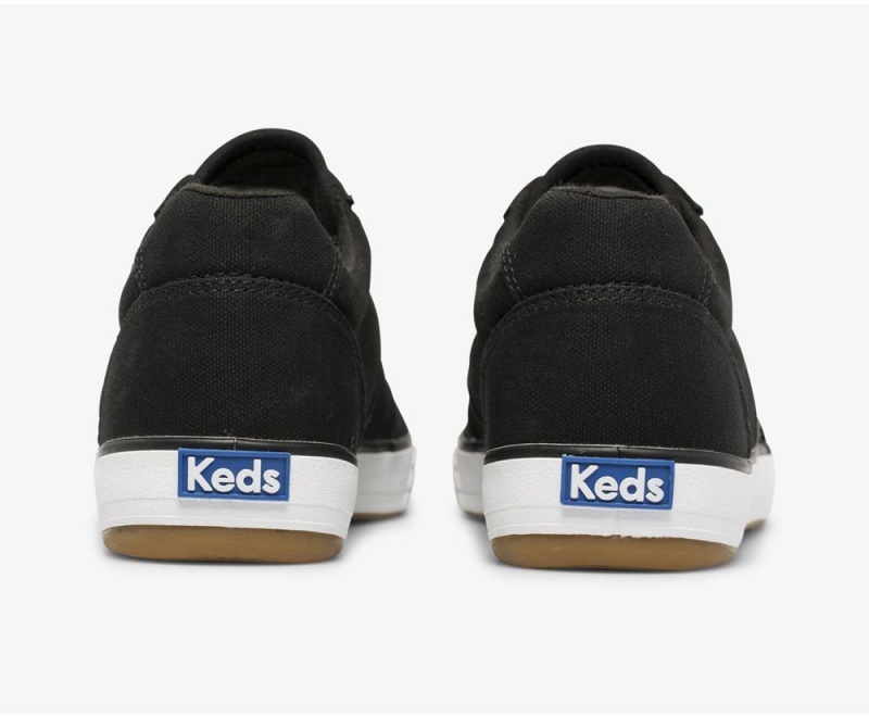 Black Keds Courty II Canvas Sneakers | 1497-XURBM