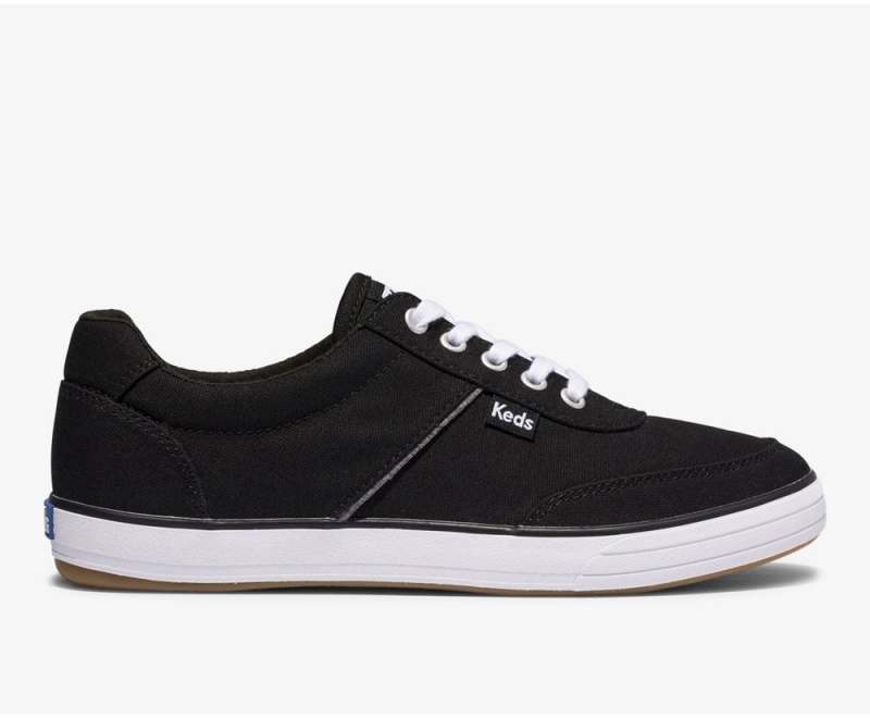 Black Keds Courty II Canvas Sneakers | 1497-XURBM