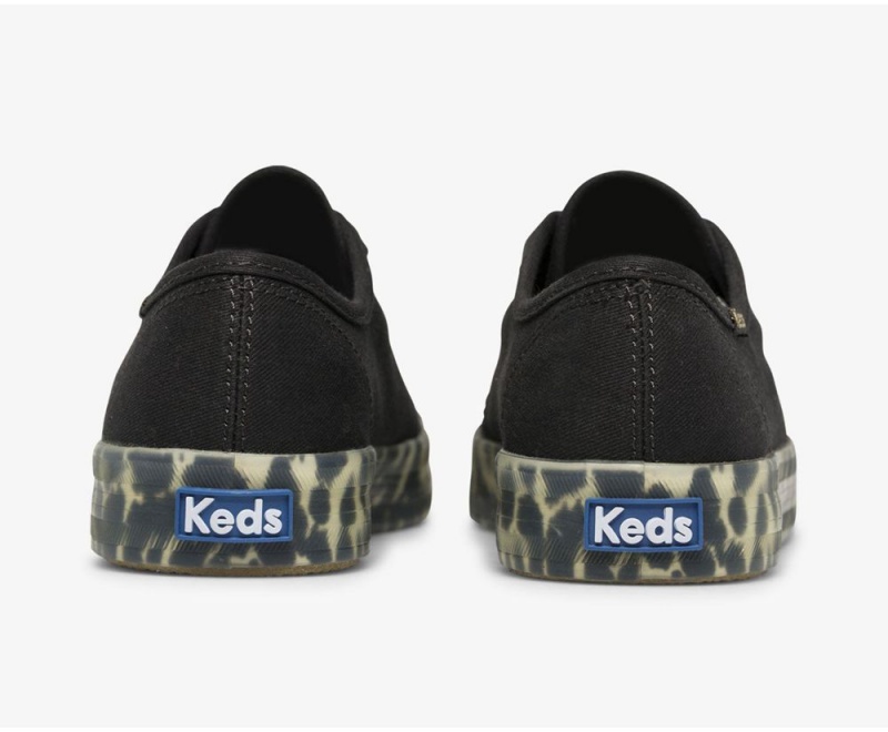 Black Keds Kickstart CanvasFoxing Sneakers | 2076-SHBAD