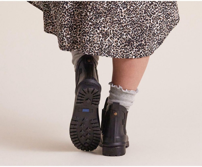 Black Keds Rowan Rain Boots | 7498-ILUEF