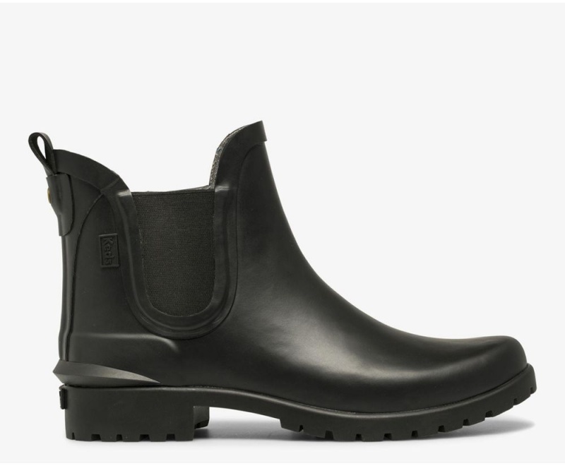 Black Keds Rowan Rain Boots | 7498-ILUEF