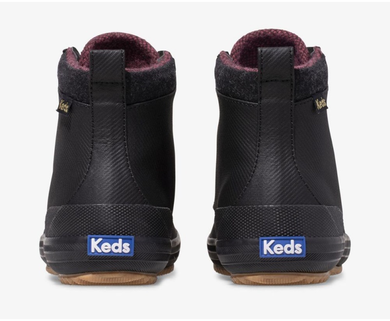 Black Keds Scout Boot II Water Rain Boots | 1349-LGVDZ