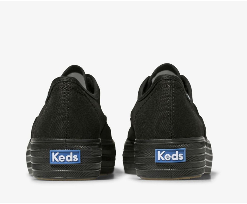 Black Keds Triple Sneakers | 0478-LJDUC