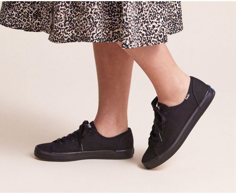 Black Keds Washable Kickstart Sneakers | 1237-QSPOX