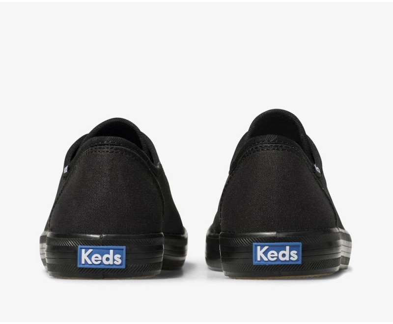 Black Keds Washable Kickstart Sneakers | 1237-QSPOX