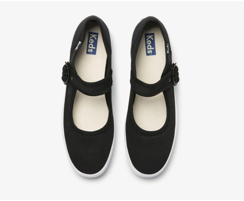 Black Keds x Organic Cotton Champion Mary Jane Slip On | 9351-LOEVC