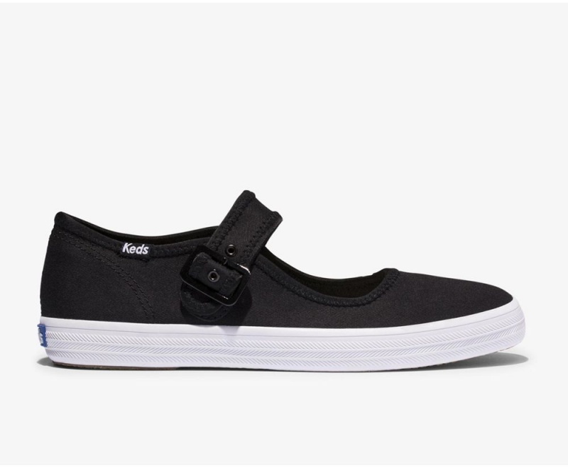 Black Keds x Organic Cotton Champion Mary Jane Slip On | 9351-LOEVC