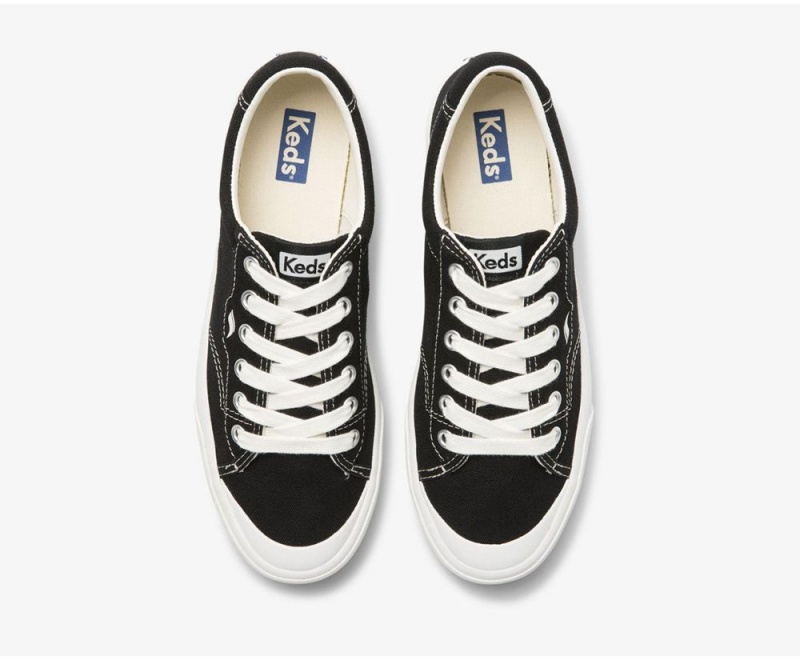 Black Keds x Organic Cotton Crew Kick 75 Sneakers | 1235-NAVMU