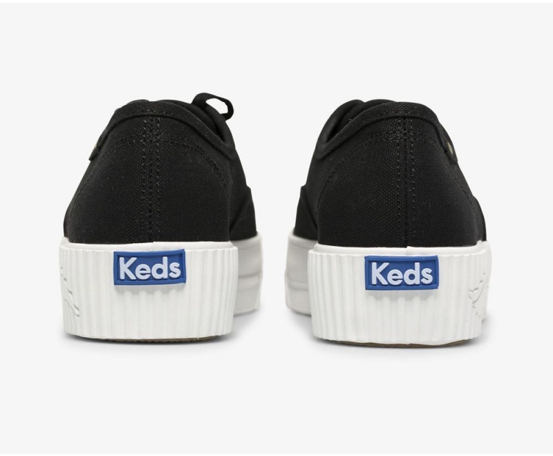 Black Keds x Organic Cotton Triple AMP Sneakers | 1704-PKBQL