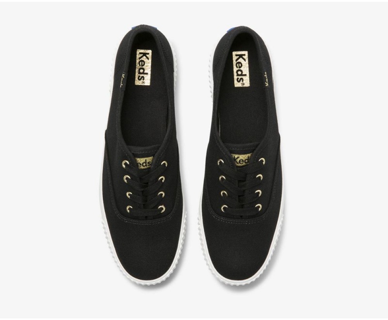 Black Keds x Organic Cotton Triple AMP Sneakers | 1704-PKBQL