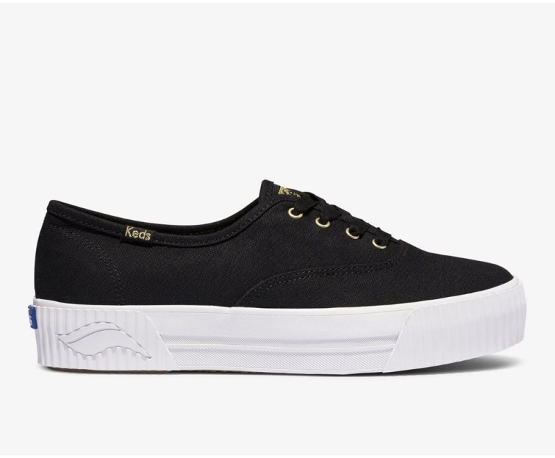 Black Keds x Organic Cotton Triple AMP Sneakers | 1704-PKBQL