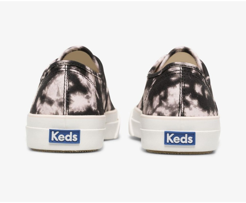 Black / Purple Keds x Organic Cotton Surfer Tie Dye Sneakers | 8312-WYTFK