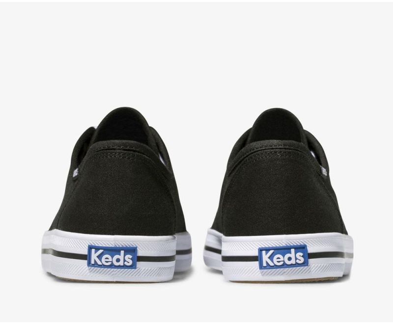 Black / White Keds Washable Kickstart Sneakers | 4297-OXPYJ