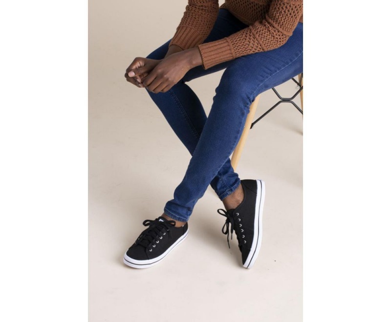 Black / White Keds Washable Kickstart Sneakers | 4297-OXPYJ