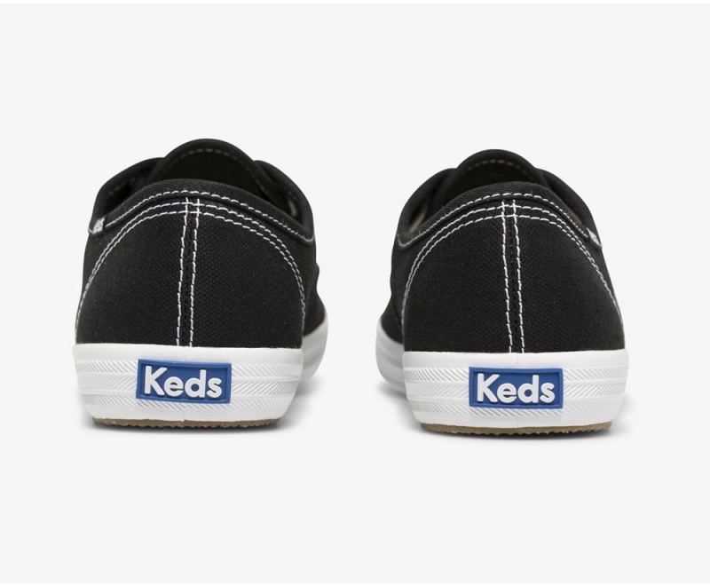 Black / White Keds x Organic Cotton Washable Champion Sneakers | 5682-KYOAL