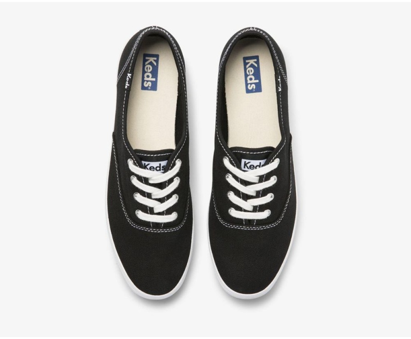 Black / White Keds x Organic Cotton Washable Champion Sneakers | 5682-KYOAL