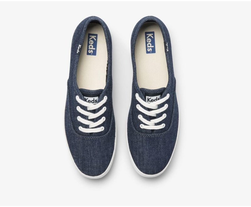 Blue Keds Champion Eco Denim Sneakers | 9103-FMNSA