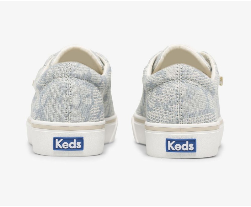 Blue Keds Jump KickChambray Sneakers | 1563-ZVTGF