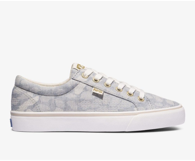 Blue Keds Jump KickChambray Sneakers | 1563-ZVTGF