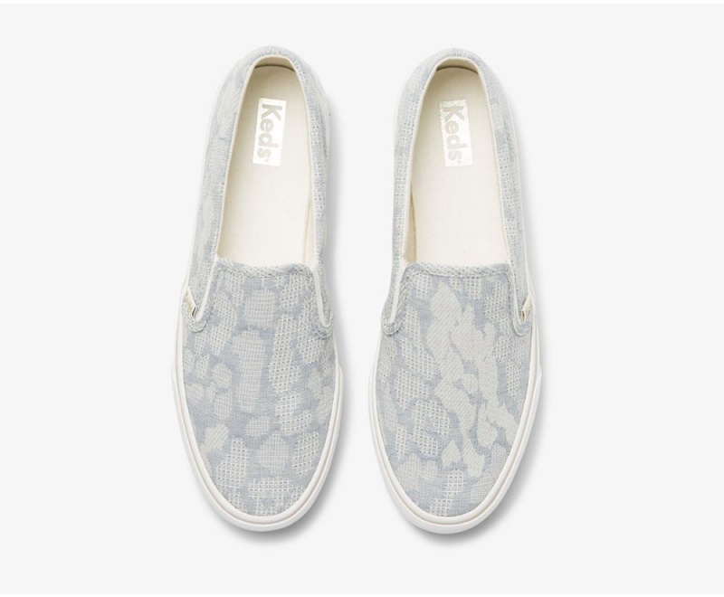 Blue Keds Jump Kick Slip Chambray Slip On | 2731-GNEAQ