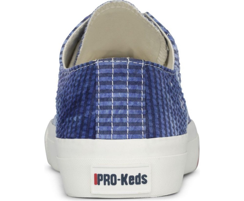 Blue Keds Royal Lo Tie Dye Seersucker Sneakers | 9745-XHWTS