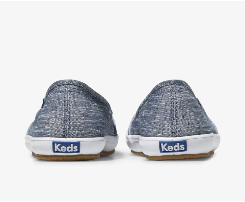 Blue Keds Teacup Chambray Slip On | 1702-NUVQF