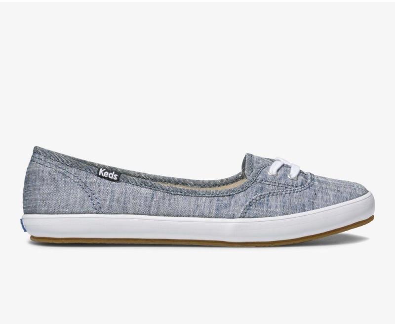 Blue Keds Teacup Chambray Slip On | 1702-NUVQF