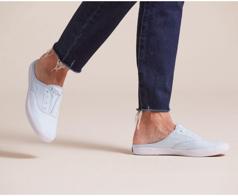 Blue Keds x Organic Cotton Washable Moxie Mule Mules | 0215-GDUPT