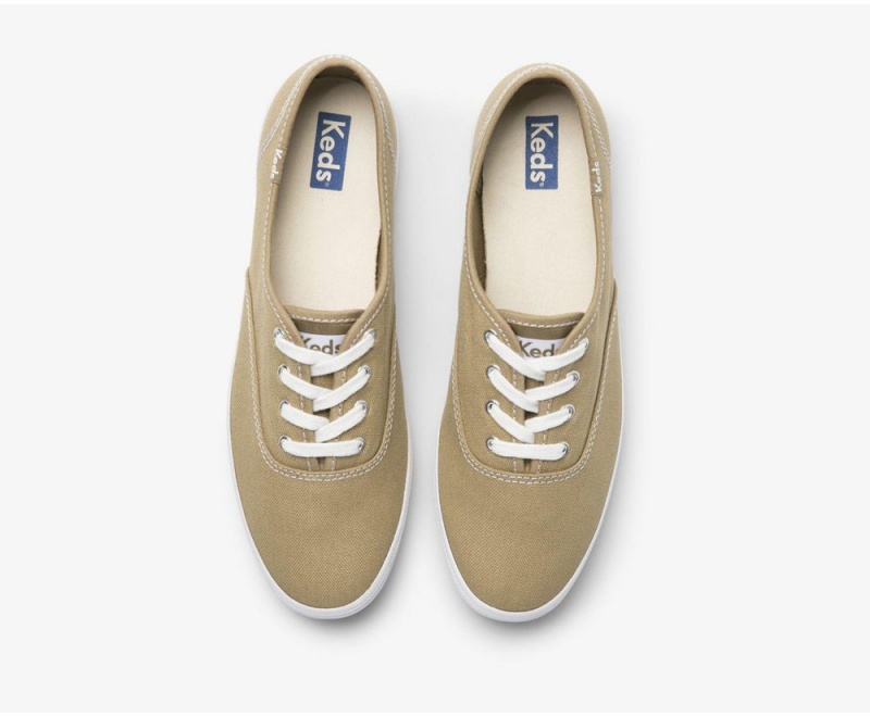 Brown Keds x Organic Cotton Washable Champion Sneakers | 2735-AOHQR