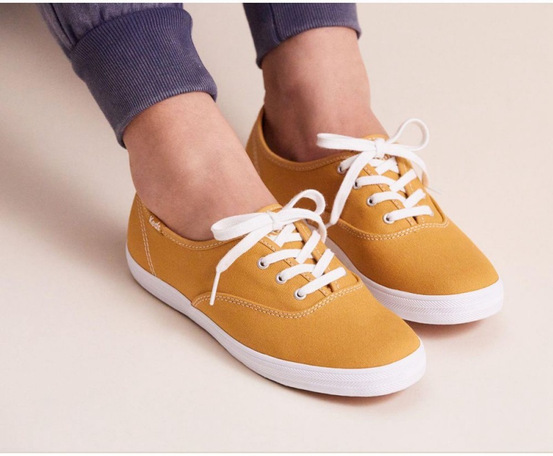 Gold Keds x Organic Cotton Washable Champion Sneakers | 0164-NVAUF