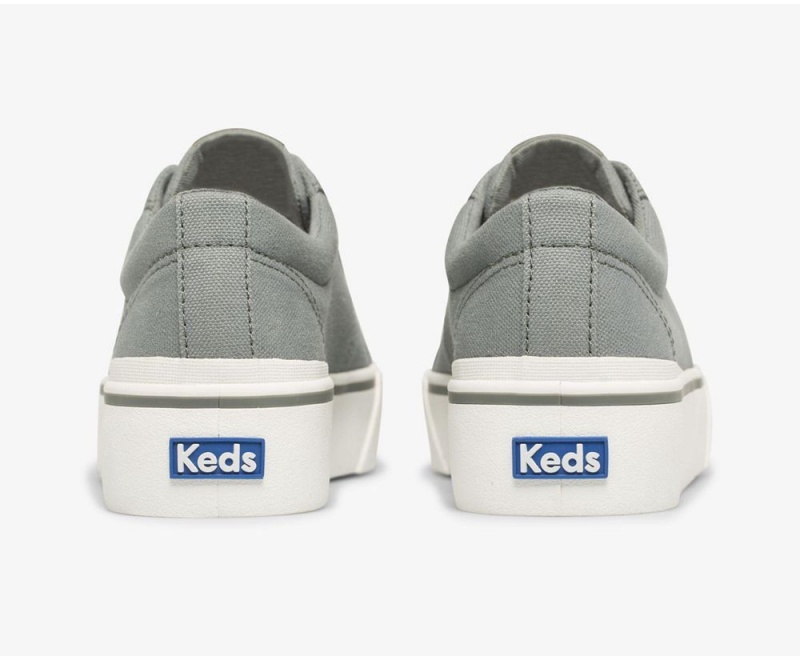 Green Keds x Organic Cotton Jump Kick Duo Sneakers | 3804-FZUGV